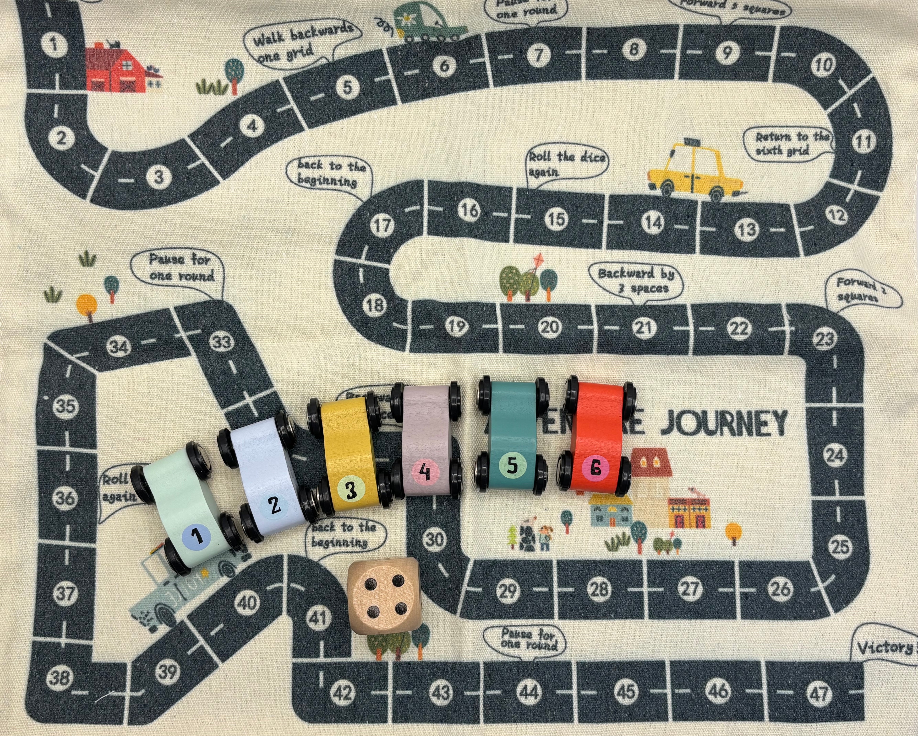 Auto bordspel opvouwbaar.