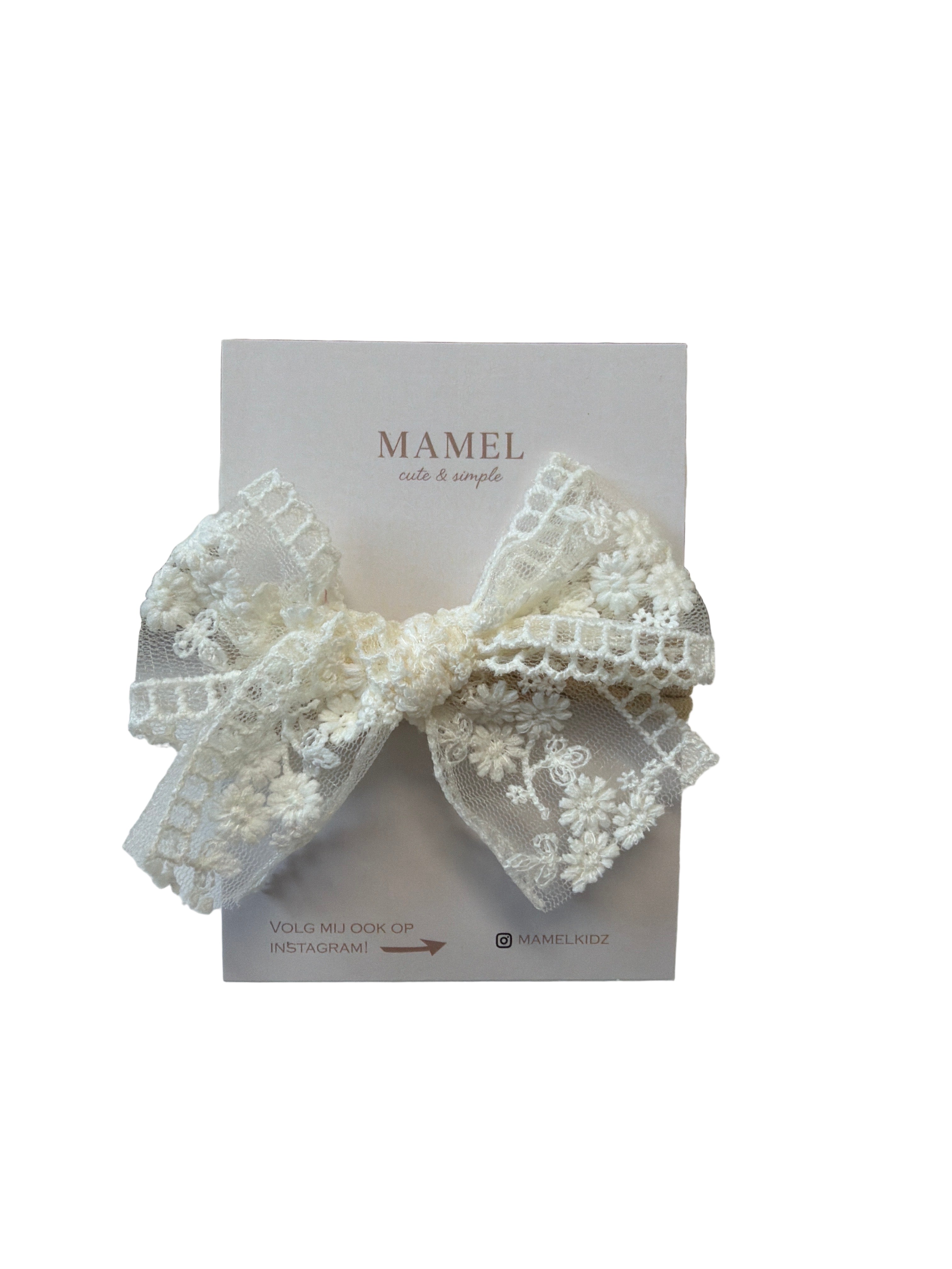 Haarband strik kant.