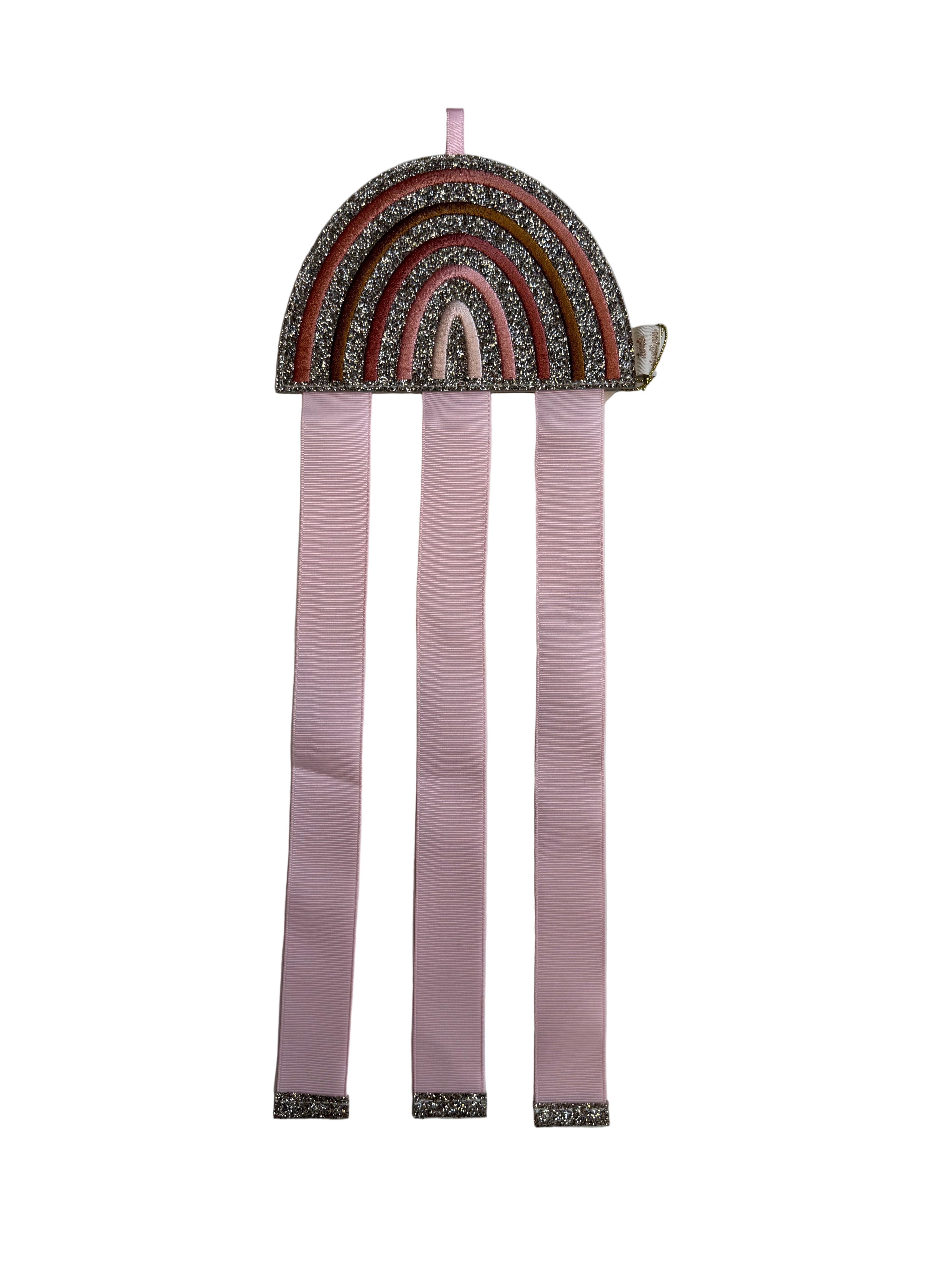 Haarspeldhouder regenboog roze.