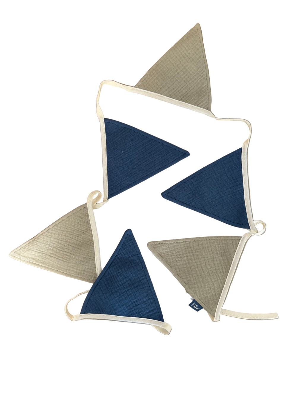 Vlaggenlijn & verjaardagskroon blauw Jollein.