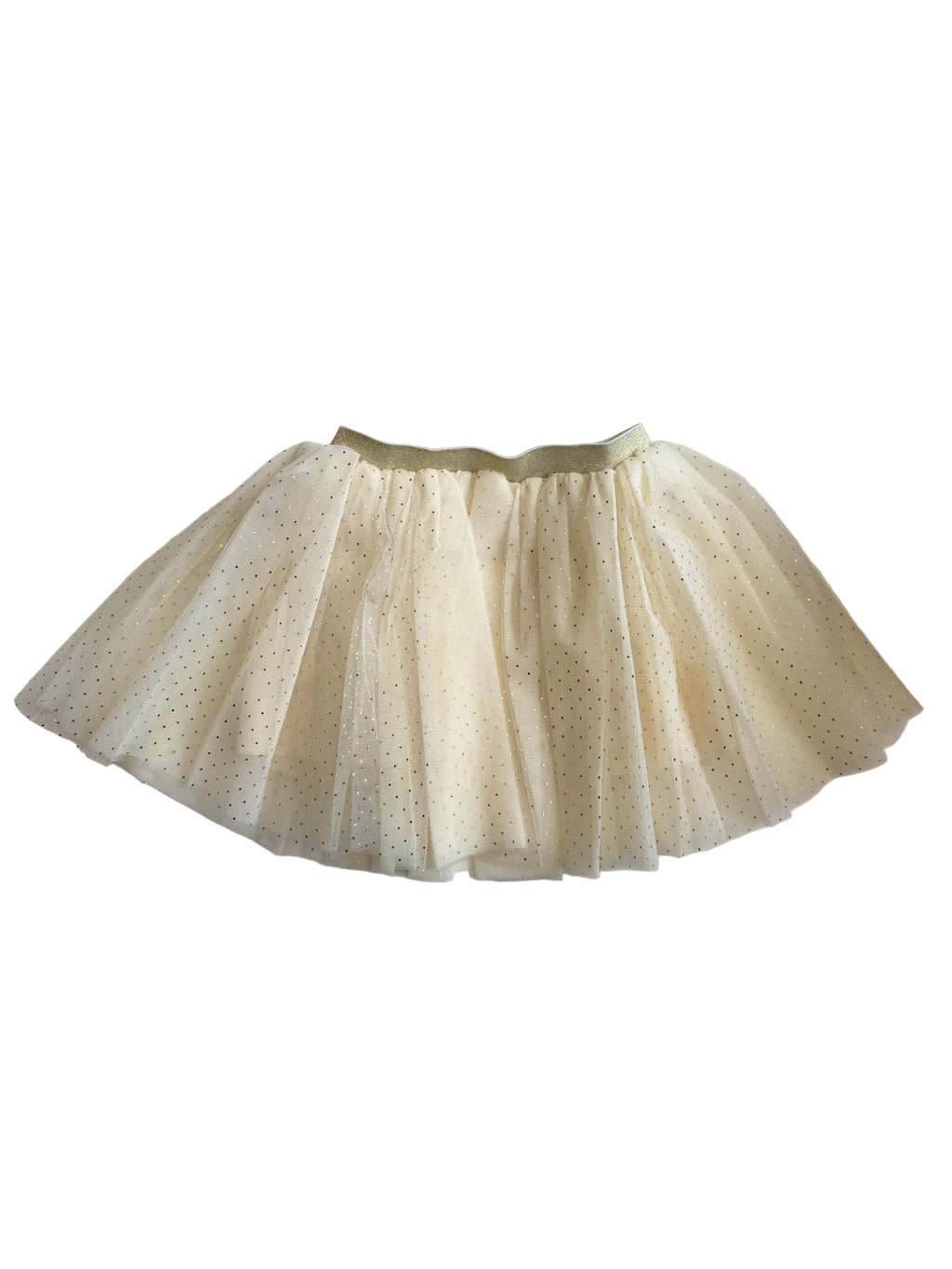 Tutu rok -  crème met gouden stippen