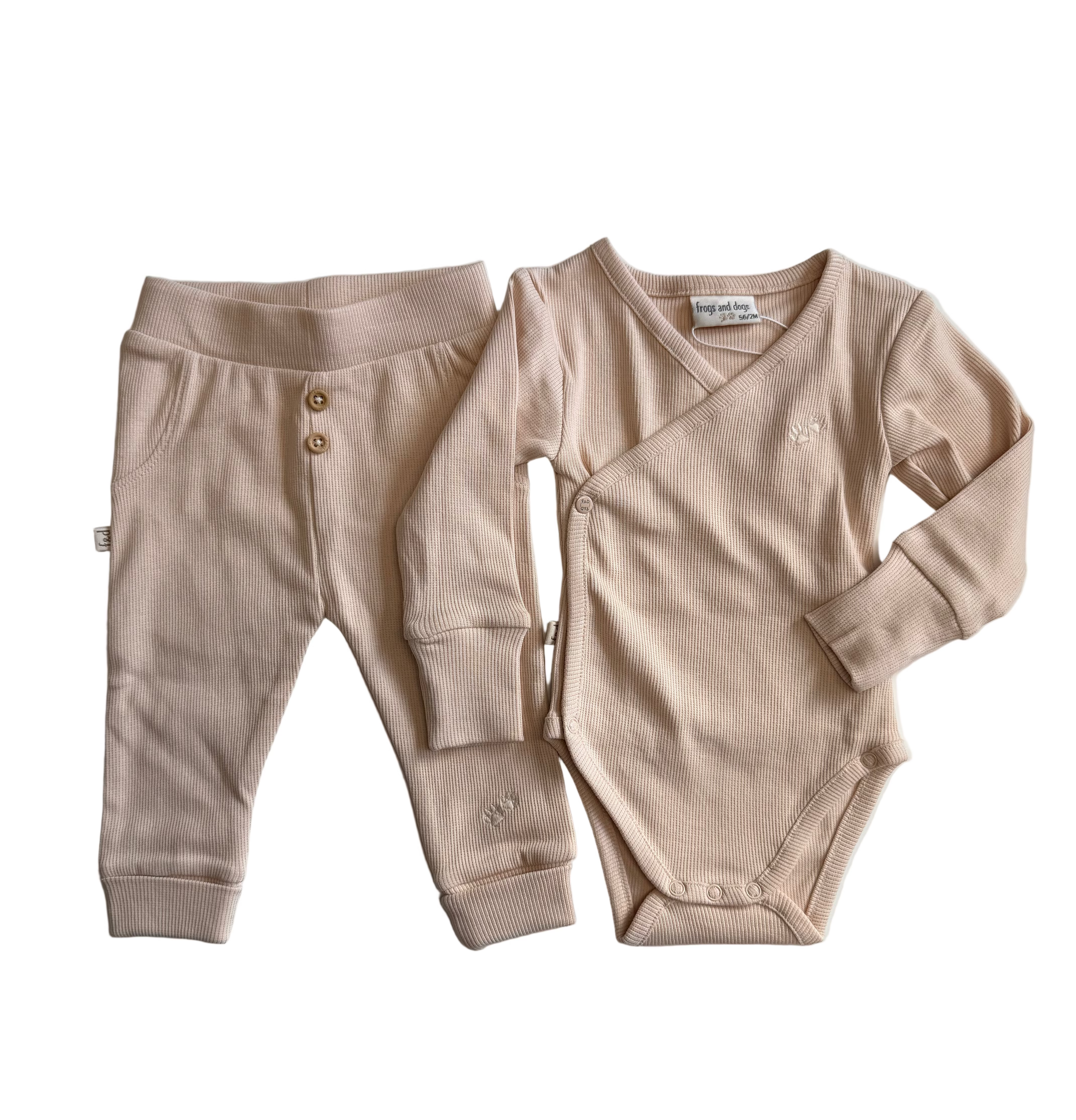 Babypakje Frogs&Dogs beige.